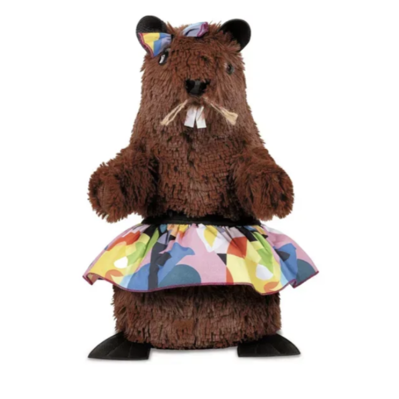 Pet Fun Бобріна Латина іграшка для собак 40 см - коричневий